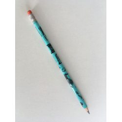         Bleistift Instrumente und roter Radiergummi (blau)
    