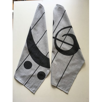 Küchentuch Notenschlüssel 50 x 70 cm