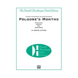         Folgores Months (concert band score) - Liptak; David
    