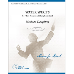         Water Spirits for 7 Solo Percussion & Symphonic Band - Nathan Daughtrey
    