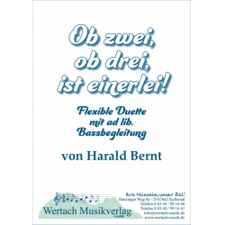         Ob zwei, ob drei, ist einerlei! Folge #1 - 2. Stimme Bb (Flgh.|Klar.|Tenh.|Bar.|Pos.|Tsax.) - Harald Bernt
    