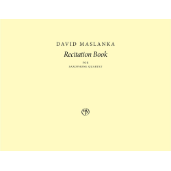        Recitation Book - David Maslanka
    