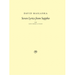         Seven Lyrics from Sappho - David Maslanka
    