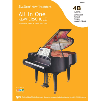Bastien New Traditions: All In One Klavierschule - Level 4B (Deutsch)