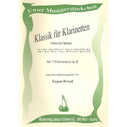         Klassik für Klarinetten / Classics for Clarinets - Diverse / Arr. Eugen Brixel
    