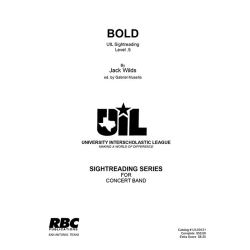         Bold - Jack Wilds / Arr. Gabriel Musella
    