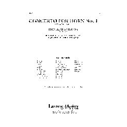         Concerto for Horn No 1 (c/b accomp sc) - Antal Farkas
    