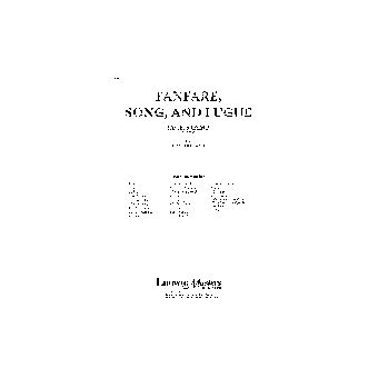 Fanfare; Song and Fugue (c/b sc)