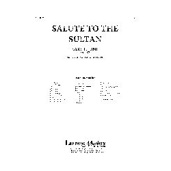         Salute to the Sultan (c/b sc) - Karl Lawrence King
    